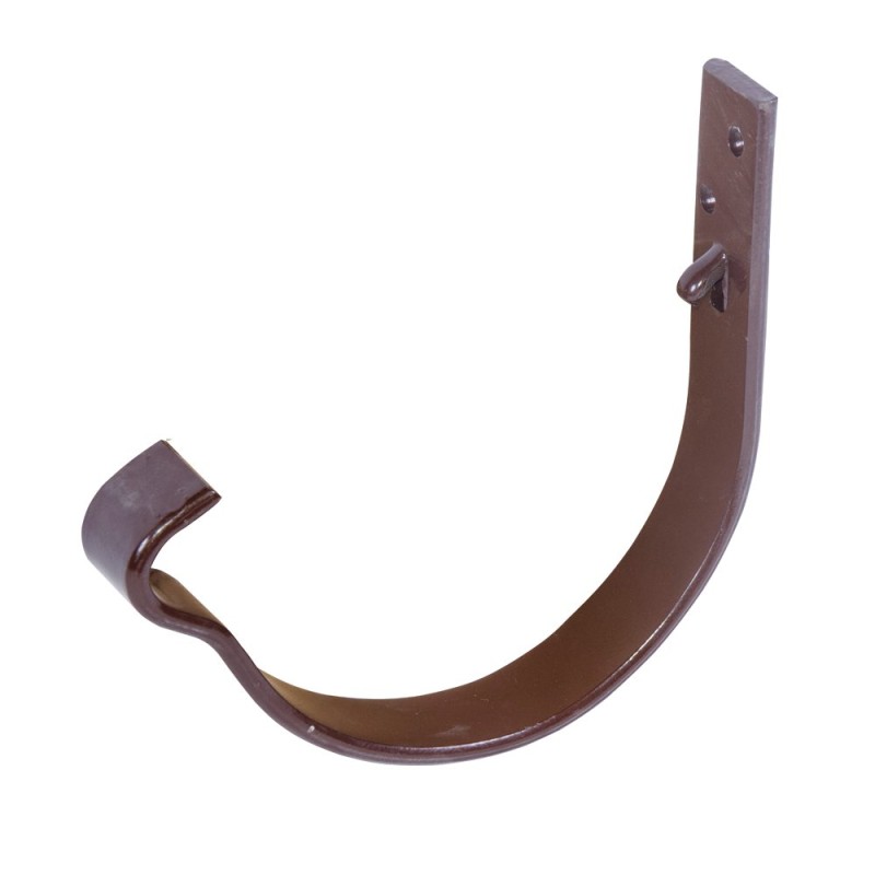 Carlig aplicat jgheab Novatik Ronda, metal, 125 mm, maro RAL 8017