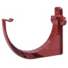 Carlig aplicat pentru jgheab, PVC, Regenau, 125 mm, rosu
