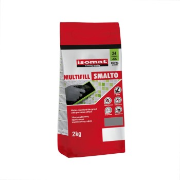 Chit de rosturi hidrofug Multifill Smalto 1-8 Isomat, interior/exterior, gri inchis, 2 kg