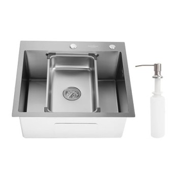 Chiuveta bucatarie Sandonna Handmade HD5550, inox, 1 cuva, 50 x 55 cm