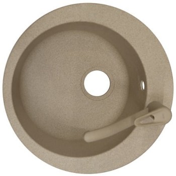 Chiuveta rotunda Avena cu baterie Novara, Franke, fragranite, bej, 51cm