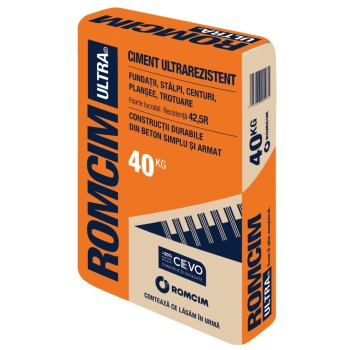 Ciment Romcim Ultra, interior/exterior, rezistenta 42.5 R, 40 kg