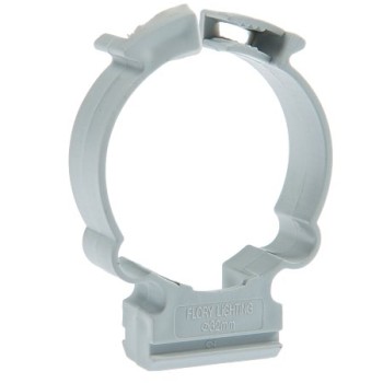Clema omega pentru fixare Flory Lighting, PP, D 32 mm, alb