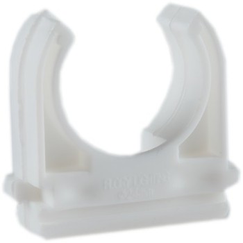 Clema pentru fixare Flory Lighting, PP, D 25 mm, alb
