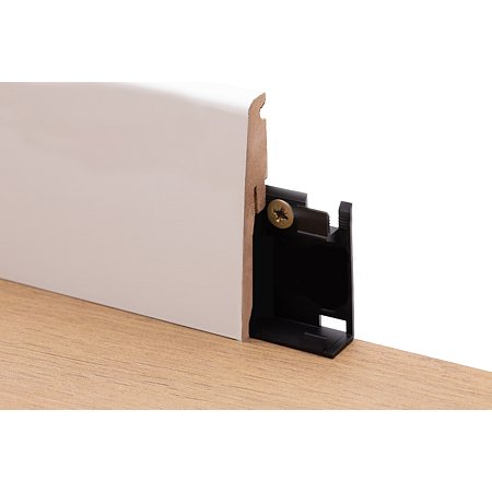 Cleme montaj plinta MDF Set, PVC, inaltime plinta 90 mm, 20 bucati/set