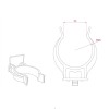 Clips fixare plinta de mascare, plastic, negru, D26 Clips fixare plinta de mascare, plastic, negru, D26