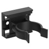 Clips pentru plinta din lemn, negru, plastic, 30 mm