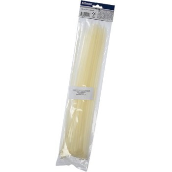 Colier PVC Anco, 4.7 x 380 mm, alb, 50 bucati