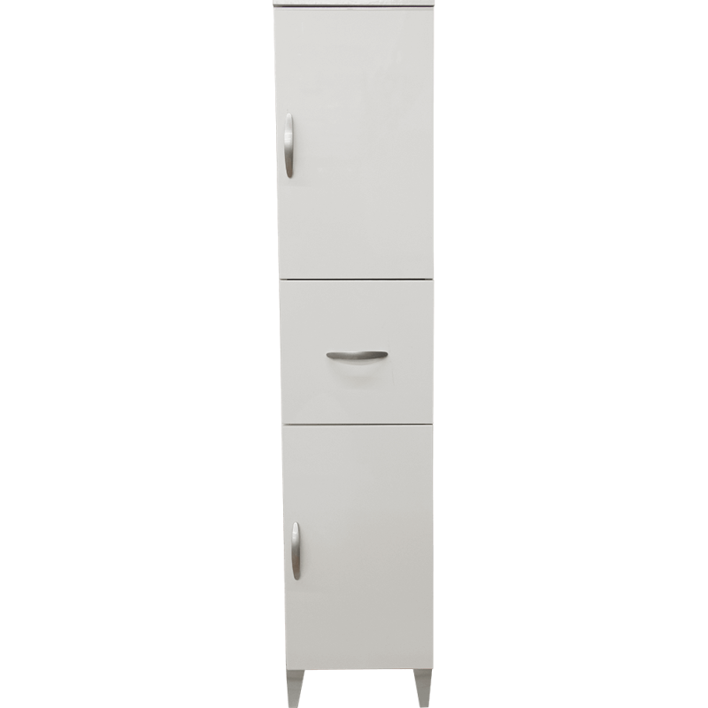 Coloana cu 2 usi / 1 sertar Savini Due 927, pal, alb, 148 cm