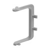 Colt exterior 90 grade pentru profil aluminiu LB (tip Gola) - C, plastic, gri
