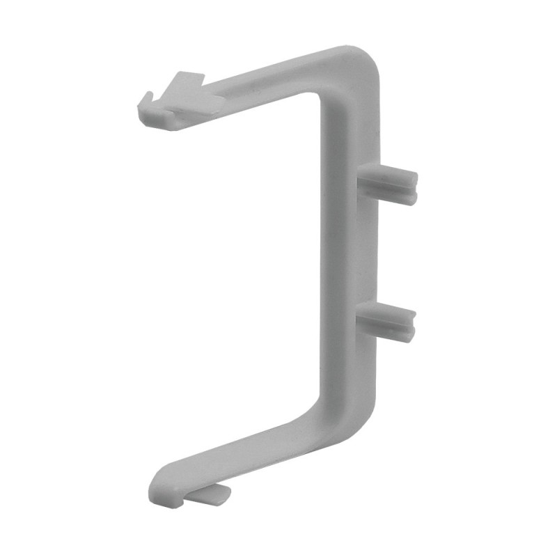 Colt exterior 90 grade pentru profil aluminiu LB (tip Gola) - C, plastic, gri