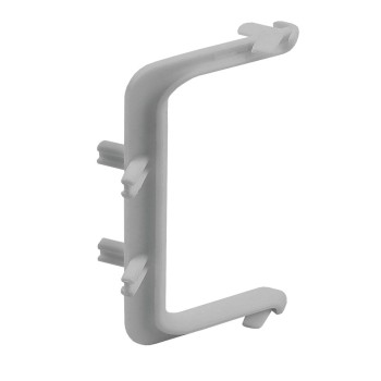 Colt exterior 90 grade pentru profil aluminiu LB (tip Gola) - C, plastic, gri