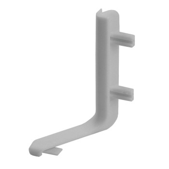 Colt exterior 90 grade pentru profil aluminiu LB (tip Gola) - L, plastic, gri