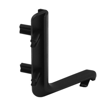 Colt exterior 90 grade pentru Profil aluminiu LB (tip Gola) - L, plastic, negru