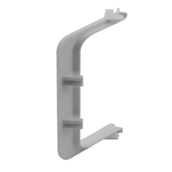 Colt interior 90 grade pentru profil aluminiu LB (tip Gola) - C, plastic, gri