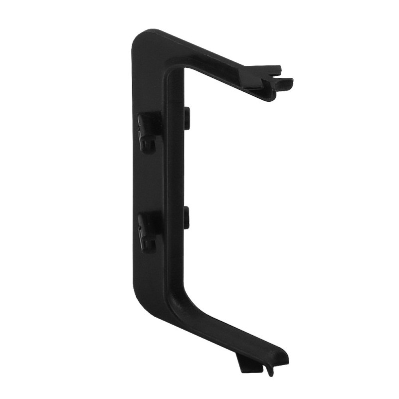 Colt interior 90 grade pentru profil aluminiu LB (tip Gola) - C, plastic, negru