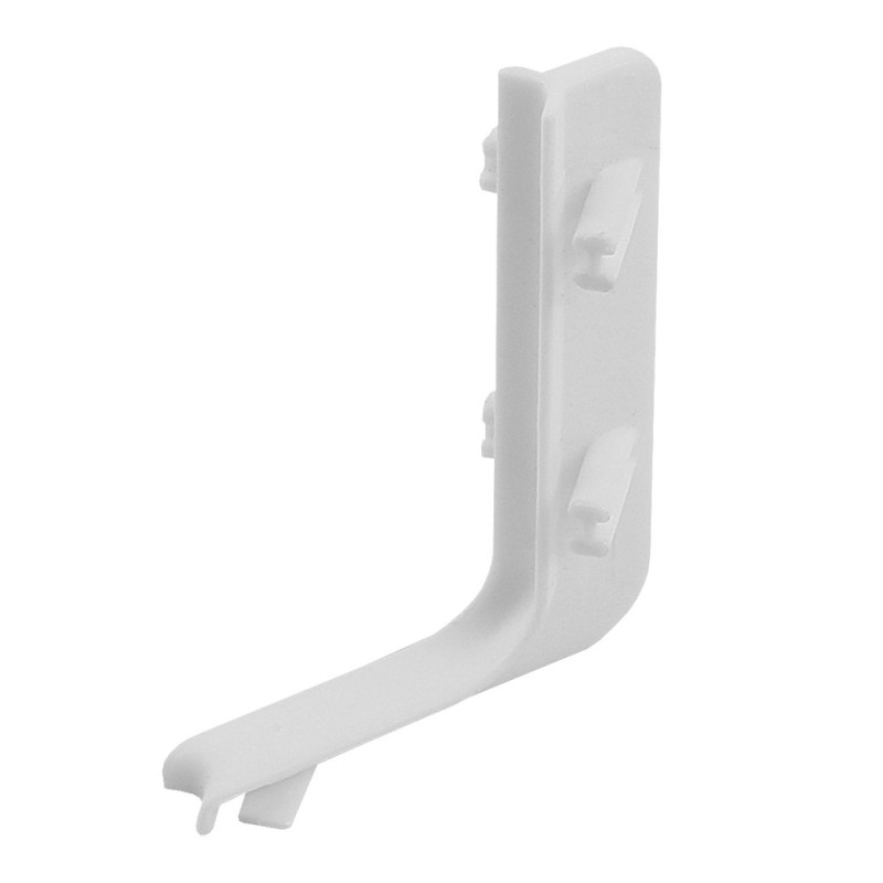 Colt interior 90 grade pentru profil aluminiu LB (tip Gola) - L, plastic, alb