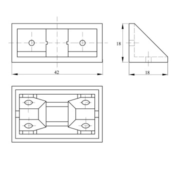Coltar de legatura, plastic, cires, 42 x 18 mm