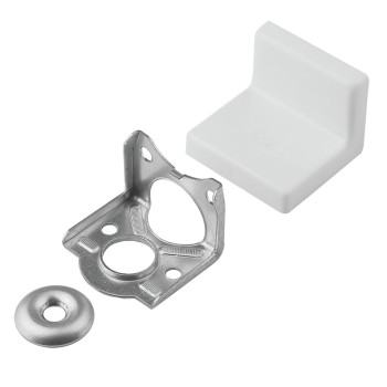 Coltar metal pentru corpuri suspendate, 1.2 mm, capac alb