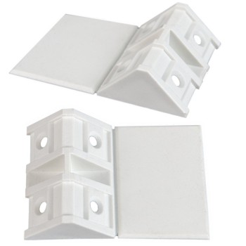 Coltar pentru mobilier, plastic, alb