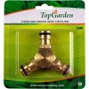 Conector furtun din alama cu 3 cai