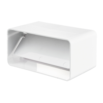 Conector rectangular cu clapeta antiretur, 55 x 110 mm