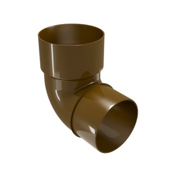 Cot 67,5° burlan PVC, Regenau, diam. 100 mm, maro, RAL 8017