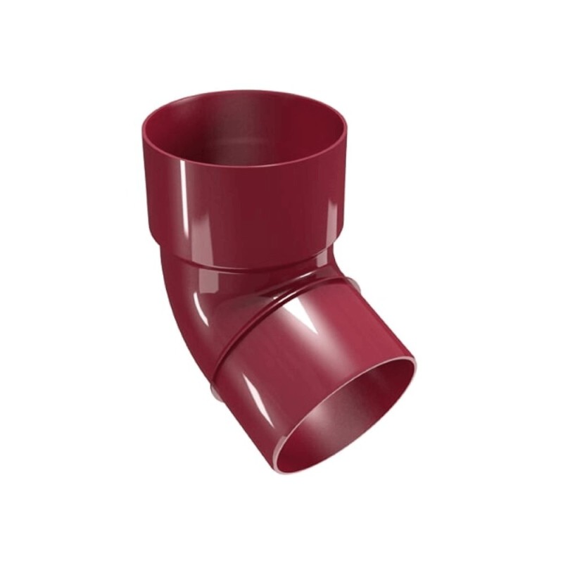 Cot 67,5° burlan PVC, Regenau, diam. 100 mm, rosu, RAL 3011
