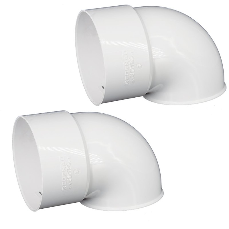 Cot evacuare burlan PVC Regenau, 100 mm, alb