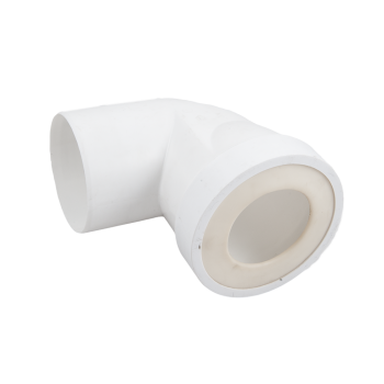 Cot WC rigid scurt Wirquin, polipropilena, alb, 18,8 x 16,6 x 12,2 cm