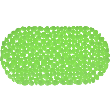 Covoras de baie antiderapant MSV Stone, PVC, verde, 68x35 cm