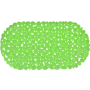 Covoras de baie antiderapant MSV Stone, PVC, verde, 68x35 cm