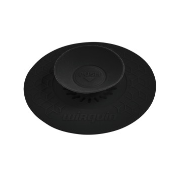 Dop universal din silicon UPPY Wirquin, 2in1 filtru si dop, negru, mat, Ø110mm