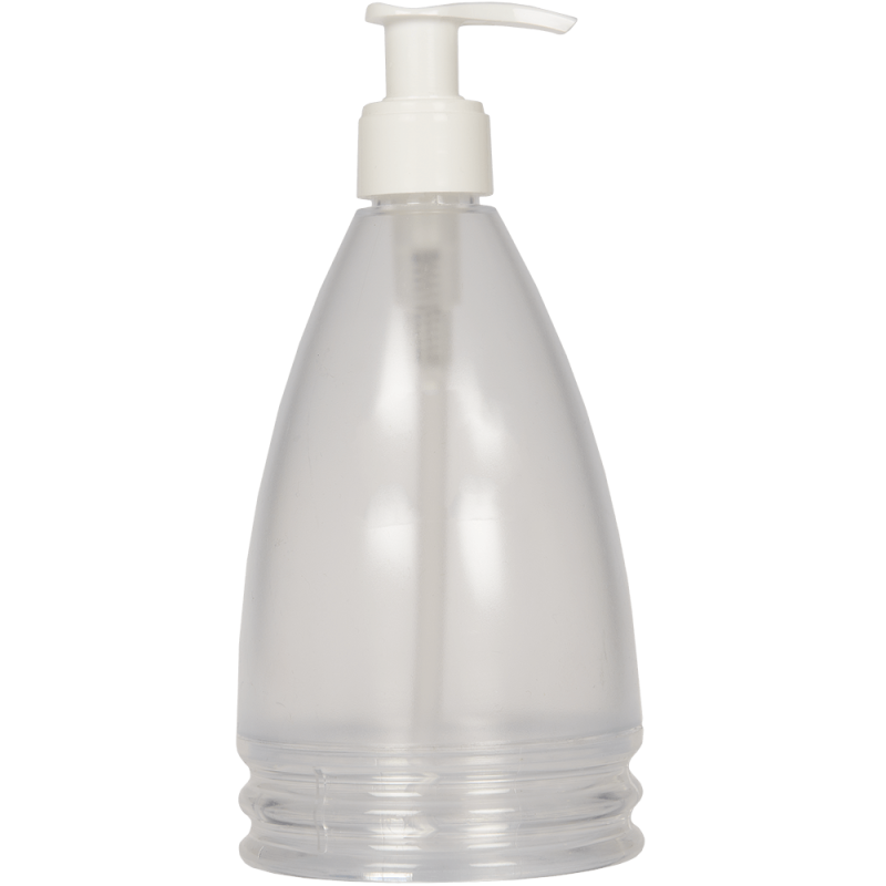 Dozator sapun lichid Tatay Aqua Glace, plastic, transparent, 17,5 x 8 x 8 cm