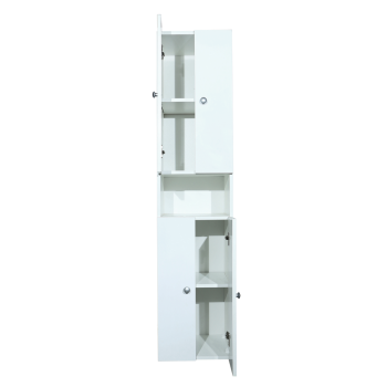 Dulap baie Badenmob Profi, PAL lucios, alb, 166 x 35 x 31.6 cm