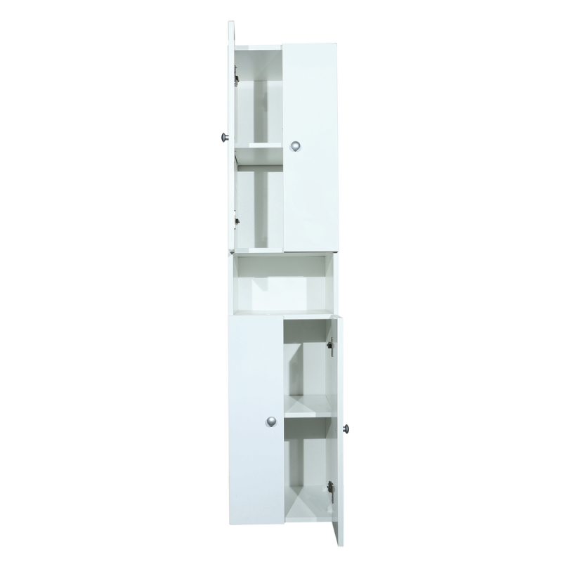 Dulap baie Badenmob Profi, PAL lucios, alb, 166 x 35 x 31.6 cm