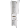Dulap baie Badenmob Sole, montaj pe sol, 2 usi + 2 sertare, PAL  + MDF, alb, 30 x 31, 6 x 180 cm