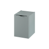 Dulap baie Cersanit Tirso, suspendat, 1 usa, MDF canelat, mat, gri, 40 x 44.7 x 55.1 cm