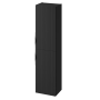 Dulap baie Cersanit Tirso, suspendat, PAL, negru, 1600 x 400 x 301.5 mm
