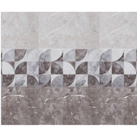 Faianta decorativa ART Ceramic New sonata, finisaj estetic, bej, model geometric, 25 x 40 cm