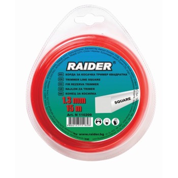 Fir pentru trimmer Raider, profil patrat, 1.3 mm, 15 m