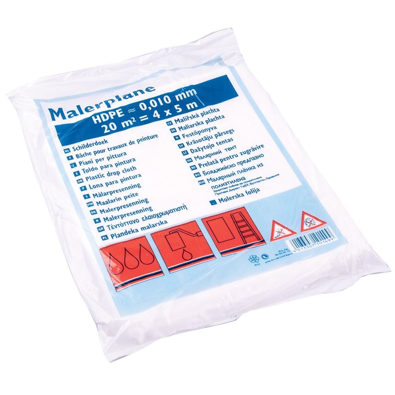 Folie de protectie pentru zugravit HDPE, Color Expert, 4 x 5 m