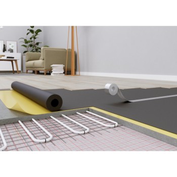 Folie izolatoare pardoseala SPC & Vinyl Afirmax Optimus, incalzire in pardoseala, material PEHD, 1mm, 12.5 x 1 m