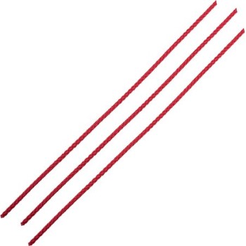 Franghie din polipropilena, tesuta, 3 mm, rosu