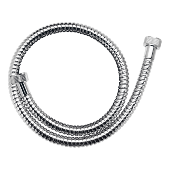 Furtun conectare baterie cu bara dus Ferro W06, flexibil,metal, argintiu, 70 cm