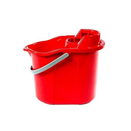 Galeata cu storcator, Plastina, plastic, rosu, 15 L Galeata cu storcator, Plastina, plastic, rosu, 15 L