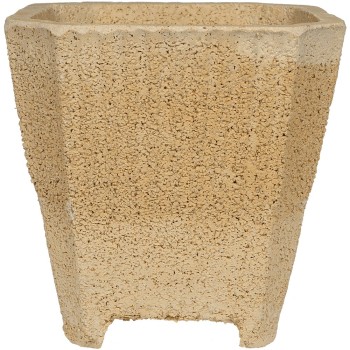 Ghiveci Cementarte Carre, beton,piatra, 38 x 32 x 32 cm