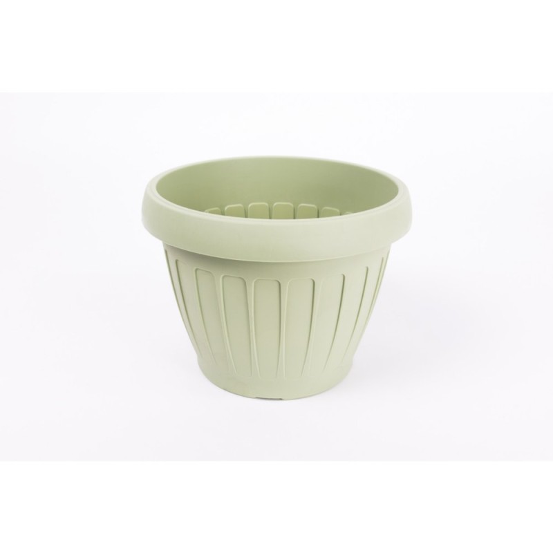 Ghiveci Harplast Dalia, plastic, verde oliv, 135 mm