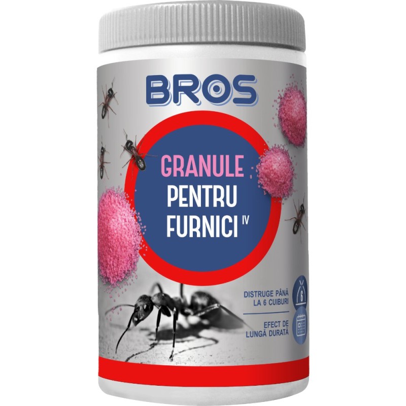 Granule impotriva furnicilor Bros, cutie cu dozator, 60 grame