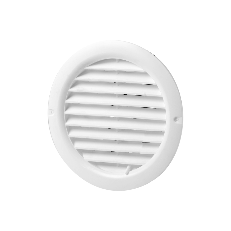 Grila circulara cu reglaj Vents, PVC, alb, 125 mm